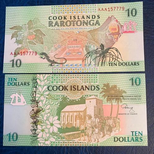 Cookeilanden - 10 Dollar 1992 - Pick 8 - UNC, Postzegels en Munten, Bankbiljetten | Oceanië, Los biljet, Ophalen of Verzenden