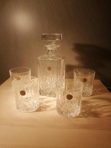Set à Whisky en cristal (carafe + 4 verres)