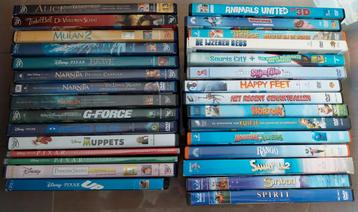 Collectie 28 Animatie films te koop, o.a. Disney, Pixar..