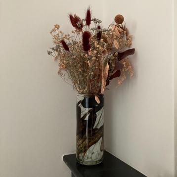 Vase en verre par Guldkroken Glashyttan Hjo, Suède, années 6