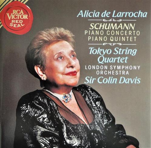 Schumann/Piano Concerto en Quintet - Larrocha/LSO/Davis- RCA, CD & DVD, CD | Classique, Comme neuf, Orchestre ou Ballet, Enlèvement ou Envoi