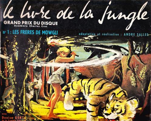 Rudyard KIPLING - LE LIVRE DE LA JUNGLE - 3 disques 33 T., Cd's en Dvd's, Vinyl | Kinderen en Jeugd, Zo goed als nieuw, Verhaal of Sprookje