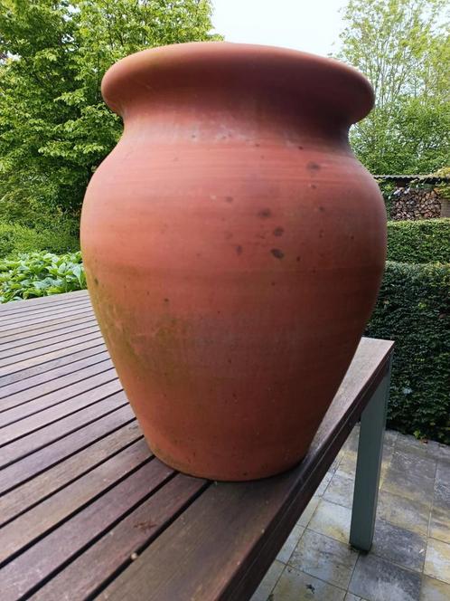 Grote terracotta tuinpot, Jardin & Terrasse, Vases de jardin, Utilisé, Enlèvement