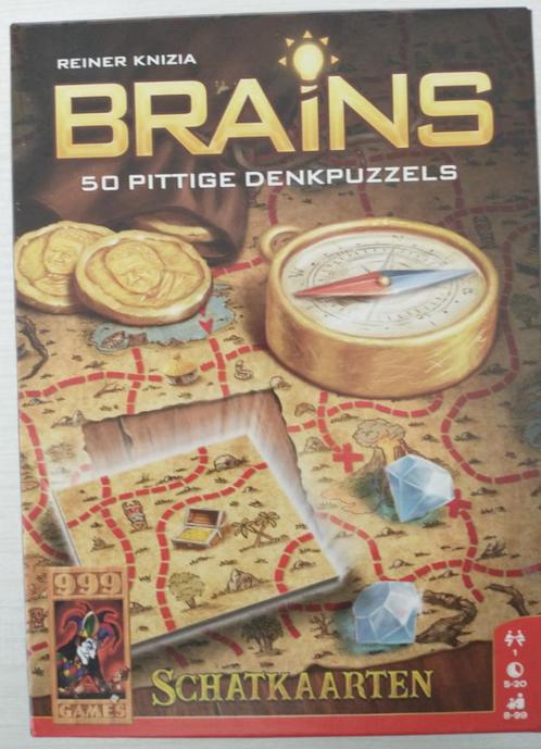 Brains: Schatkaarten - 999 Games, Hobby & Loisirs créatifs, Jeux de société | Jeux de cartes, Comme neuf, 1 ou 2 joueurs, Enlèvement ou Envoi