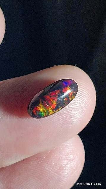 Schitterende zwarte opaal uit Ethiopië 