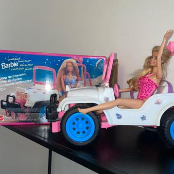 Barbie Jeep + Barbie des années 80 ou 90 