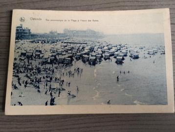 Ostende Ostende Nels 1928 Vue panoramique de la plage de
