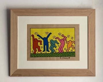 Keith Haring : dessin dans encadrement premium 