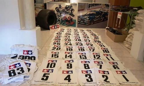 Vintage en originele Tamiya "Racing Numbers" (Bibs) katoen, Hobby en Vrije tijd, Modelbouw | Radiografisch | Overige, Nieuw, Verzenden