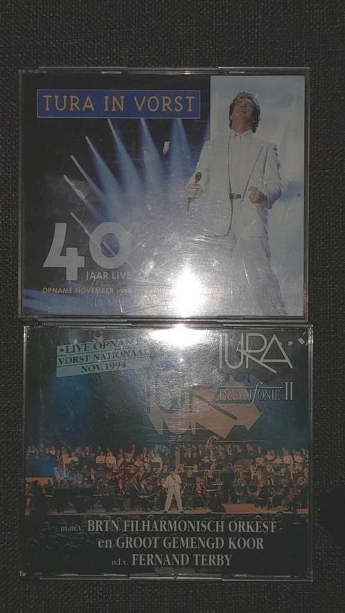 2 dubbel-cds Will Tura, in symfonie 2 -in vorst 40 jaar live, Cd's en Dvd's, Cd's | Nederlandstalig, Zo goed als nieuw, Pop, Ophalen of Verzenden