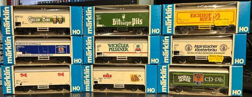 2579. 9 wagons couverts H0 Märklin., Hobby & Loisirs créatifs, Trains miniatures | HO, Comme neuf, Wagon, Märklin, Enlèvement ou Envoi