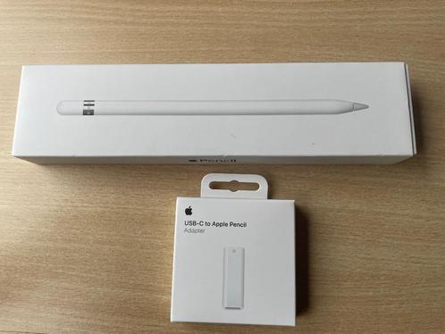 Apple Pencil 1 + adapter USB-C, Computers en Software, Apple iPads, Zo goed als nieuw, Ophalen of Verzenden