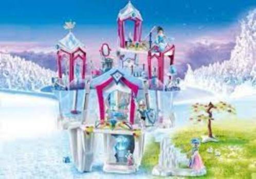 PLaymobil kristallen prinsessenkasteel - compleet, Kinderen en Baby's, Speelgoed | Playmobil, Zo goed als nieuw, Complete set