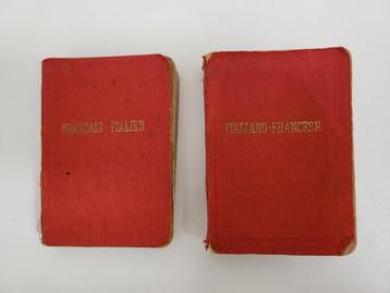 2 woordenboeken Italiaans-Frans en Frans-Italiaans -1910
