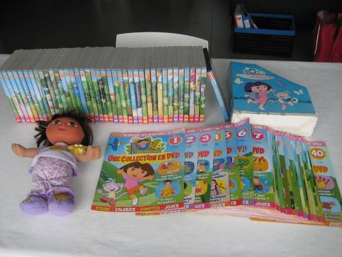 Dora 40 DVD + 40 fascicules + poupée, Cd's en Dvd's, Dvd's | Kinderen en Jeugd, Zo goed als nieuw, Tv fictie, Educatief, Boxset