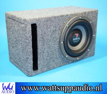 Focal 21V2 8 inch subwoofer incl compacte gepoorte kist