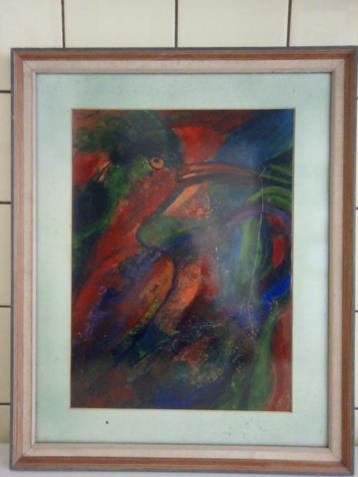 Te koop modern schilderij signatuur By Magaret!