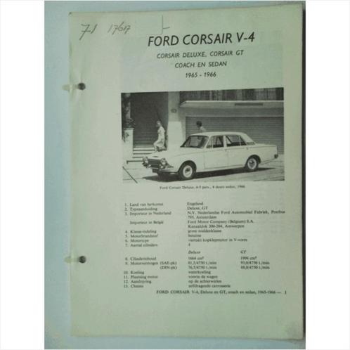 Ford Corsair V4 Vraagbaak losbladig 1965-1966 #4 Nederlands, Livres, Autos | Livres, Utilisé, Ford, Enlèvement ou Envoi