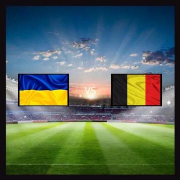 4x Match 34 Ukraine vs Belgium Euro 2024 Stuttgart, EK 2024