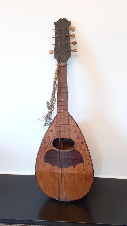 mandoline ancienne, Musique & Instruments, Instruments à corde | Mandolines, Utilisé, Enlèvement ou Envoi