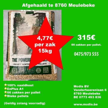 ZOMERPRIJS PELLETS - HOUTPELLETS 4,77€/zak (*)