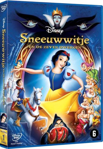 Disney dvd - Sneeuwwitje en de zeven dwergen ( rugnummer 1