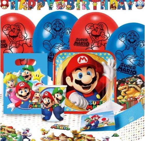 Super Mario Bros Feestartikelen / Versiering Verjaardag, Hobby & Loisirs créatifs, Articles de fête, Neuf, Article de fête, Enlèvement ou Envoi