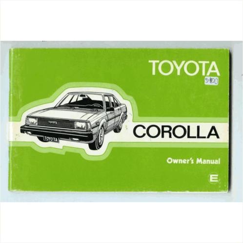 Toyota Corolla Instructieboekje 1981 #3 Engels, Autos : Divers, Modes d'emploi & Notices d'utilisation, Enlèvement ou Envoi