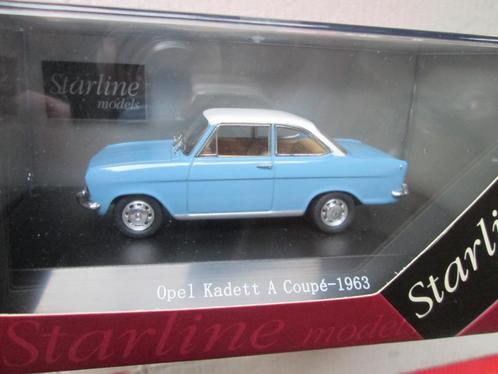 Starline Opel Kadett A 1963 Coupe blau weiß 1:43, Hobby & Loisirs créatifs, Voitures miniatures | 1:43, Comme neuf, Voiture, Starline