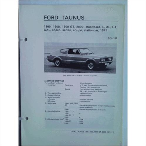 Ford Taunus Vraagbaak losbladig 1971 #1 Nederlands, Livres, Autos | Livres, Utilisé, Ford, Enlèvement ou Envoi