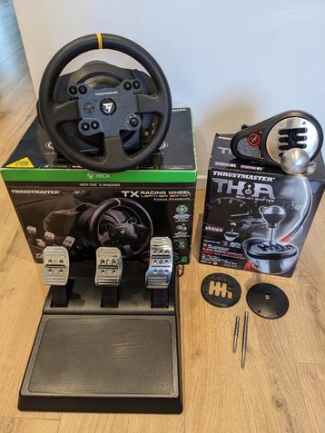 Thrustmaster TX Leather Edition + Thrustmaster TH8A 