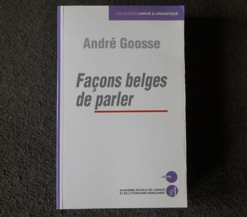 Façons belge de parler (André Goose), Livres, Langue | Français, Enlèvement ou Envoi