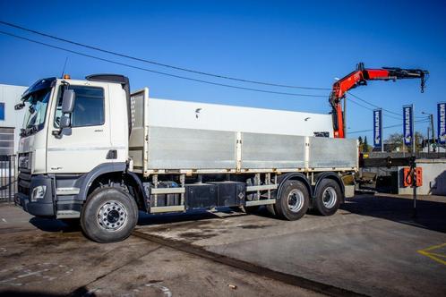 DAF CF 450-6X4+FASSI18T/M(3EXT)-78500KM, Autos, Camions, Entreprise, Achat, Air conditionné, Vitres électriques, Attache-remorque