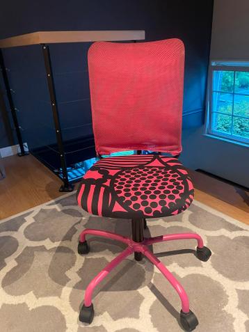 Ikea bureaustoel (roze)