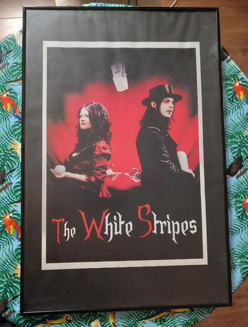 Poster in kader van The White Stripes, Collections, Posters & Affiches, Utilisé, Musique, Rectangulaire vertical, Enlèvement