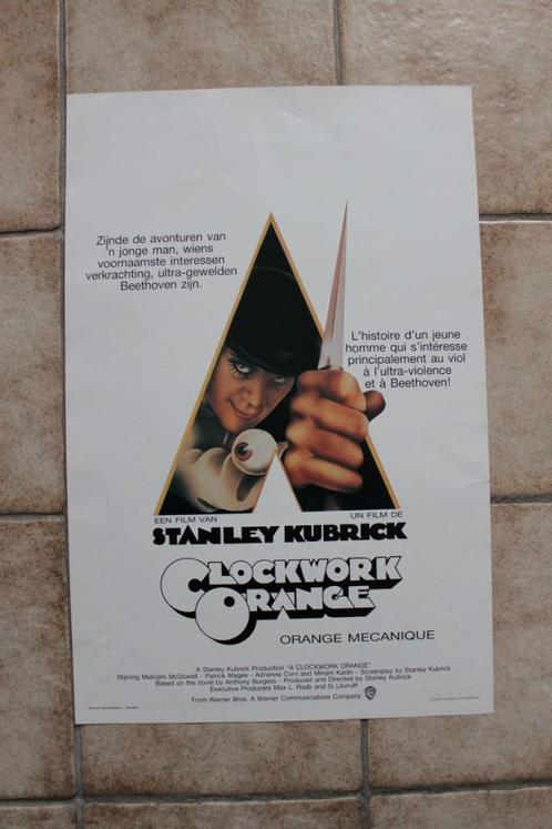 filmaffiche A Clockwork Orange Stanley Kubrick filmposter, Collections, Posters & Affiches, Comme neuf, Cinéma et TV, A1 jusqu'à A3