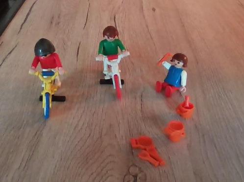 Vintage Playmobil - kindjes en fietsen 1984, Enfants & Bébés, Jouets | Playmobil, Utilisé, Playmobil en vrac, Enlèvement ou Envoi