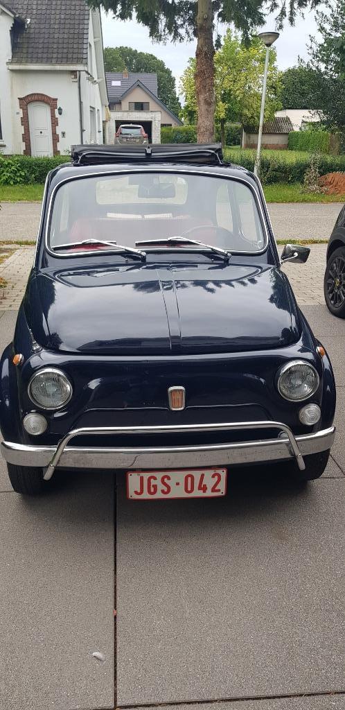 Fiat 500 L van 1971, Auto's, Fiat, Particulier, Open dak, Benzine, Stadsauto, 2 deurs, Handgeschakeld, Blauw, Overige kleuren