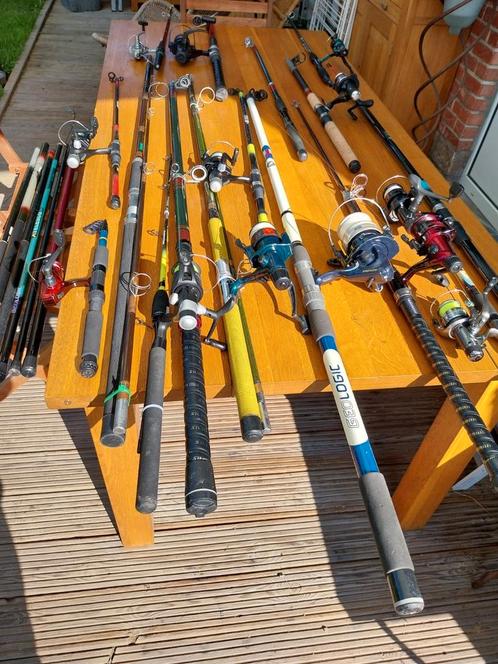 Lot Canne à pêche différents modèles, Sports nautiques & Bateaux, Pêche à la ligne | Général, Comme neuf, Enlèvement