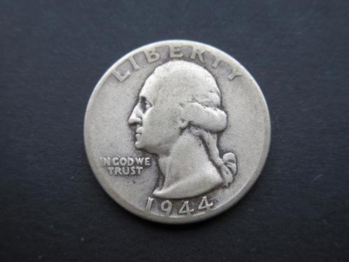 1/4 Dollar 1944 Etats-Unis / USA WW2, Timbres & Monnaies, Monnaies | Amérique, Monnaie en vrac, Amérique du Nord, Argent, Envoi