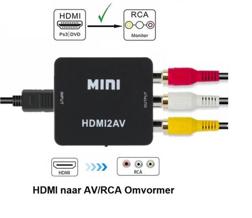 Convertisseur HDMI vers AV/RCA ou prises Tulip, TV, Hi-fi & Vidéo, Câbles audio & Câbles de télévision, Neuf, Câble TV, Moins de 2 mètres