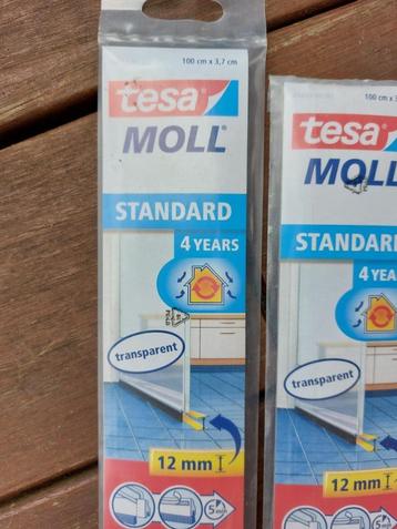 Tesa Moll deurstrip standard 12mm transparant