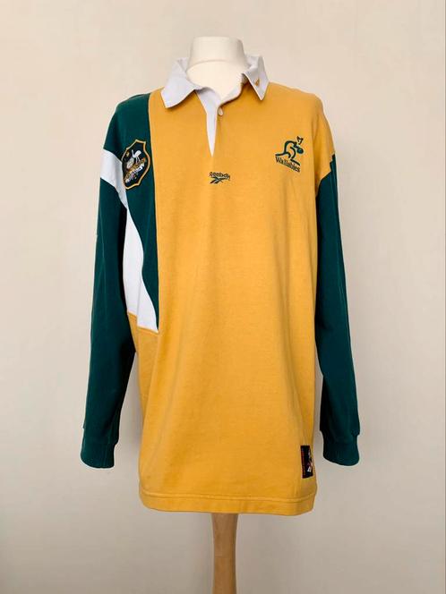 Australia Wallabies 90s 2000s Reebok Schweppes rugby shirt, Sports & Fitness, Rugby, Utilisé, Vêtements