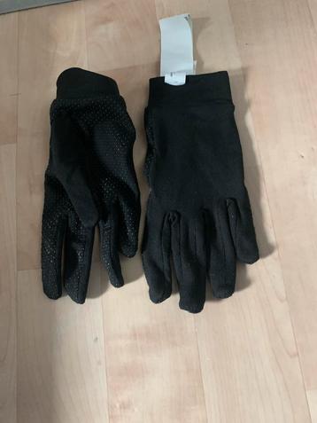 Zwarte paardrij handschoenen maat L/XL
