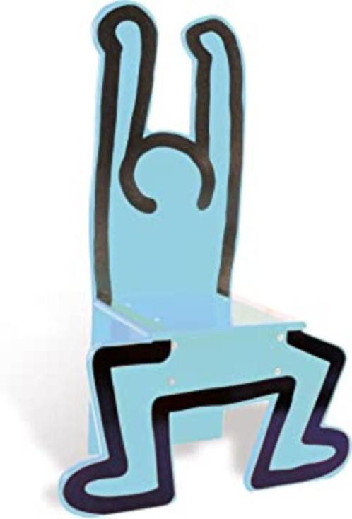 Chaise pour enfant/objet décoratif Keith Haring bleu Nouveau, Antiquités & Art, Art | Autres Art, Enlèvement ou Envoi