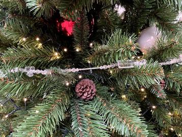 2 slingers kerstboom doorzichtig plastic