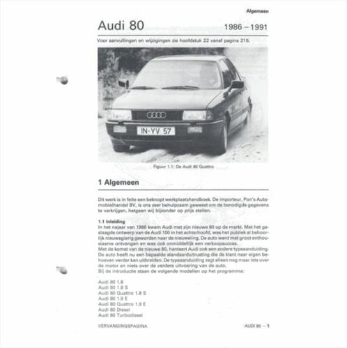 Audi 80 Vraagbaak losbladig 1986-1991 #2 Nederlands, Boeken, Auto's | Boeken, Gelezen, Audi, Ophalen of Verzenden