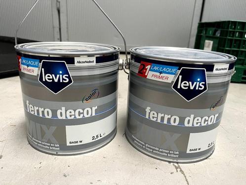 Ongeopend! LEVIS FERRO DECOR MIX 2.5L - WIT, Bricolage & Construction, Peinture, Vernis & Laque, Neuf, Laque, Moins de 5 litres