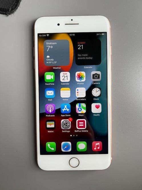 Iphone 8 plus 64gb goud, Télécoms, Téléphonie mobile | Apple iPhone, Utilisé, 64 GB, Sans abonnement, Sans simlock, iPhone 8 Plus