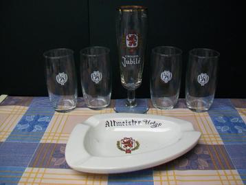Cristal Alken - Asbak - Glas - Glazen - Bier Bière Pils